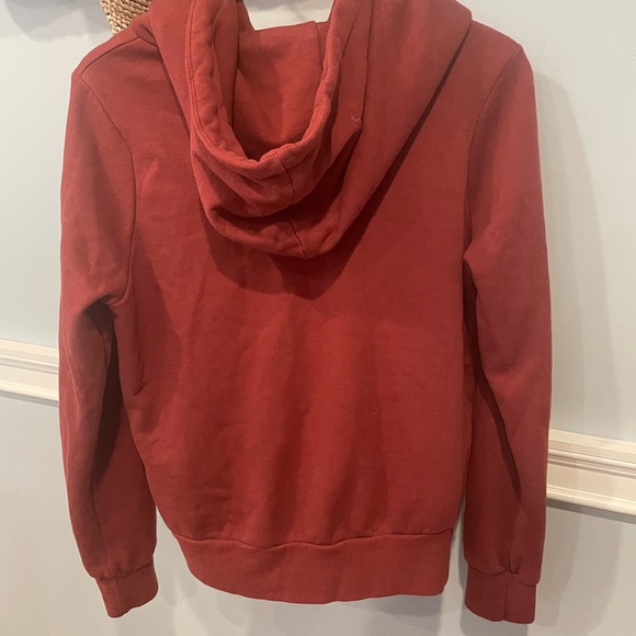 Aviator Nation Red Zip-Up Hoodie with Rainbow Graphics - Picture 2 of 3